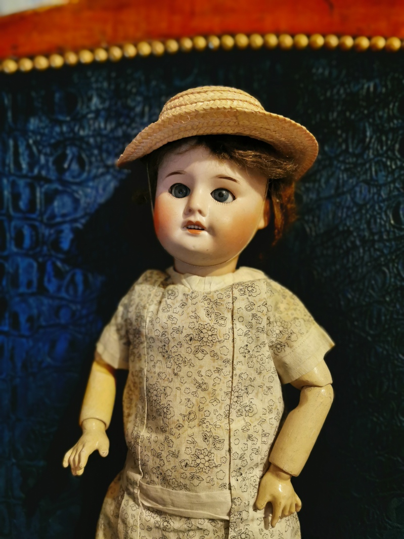 Ancien Bébé De Caractère SFBJ - Moule 236, 43 Cm, Porcelaine, Yeux Mobiles, 1920